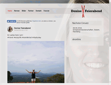 Tablet Screenshot of denisefeierabend.ch